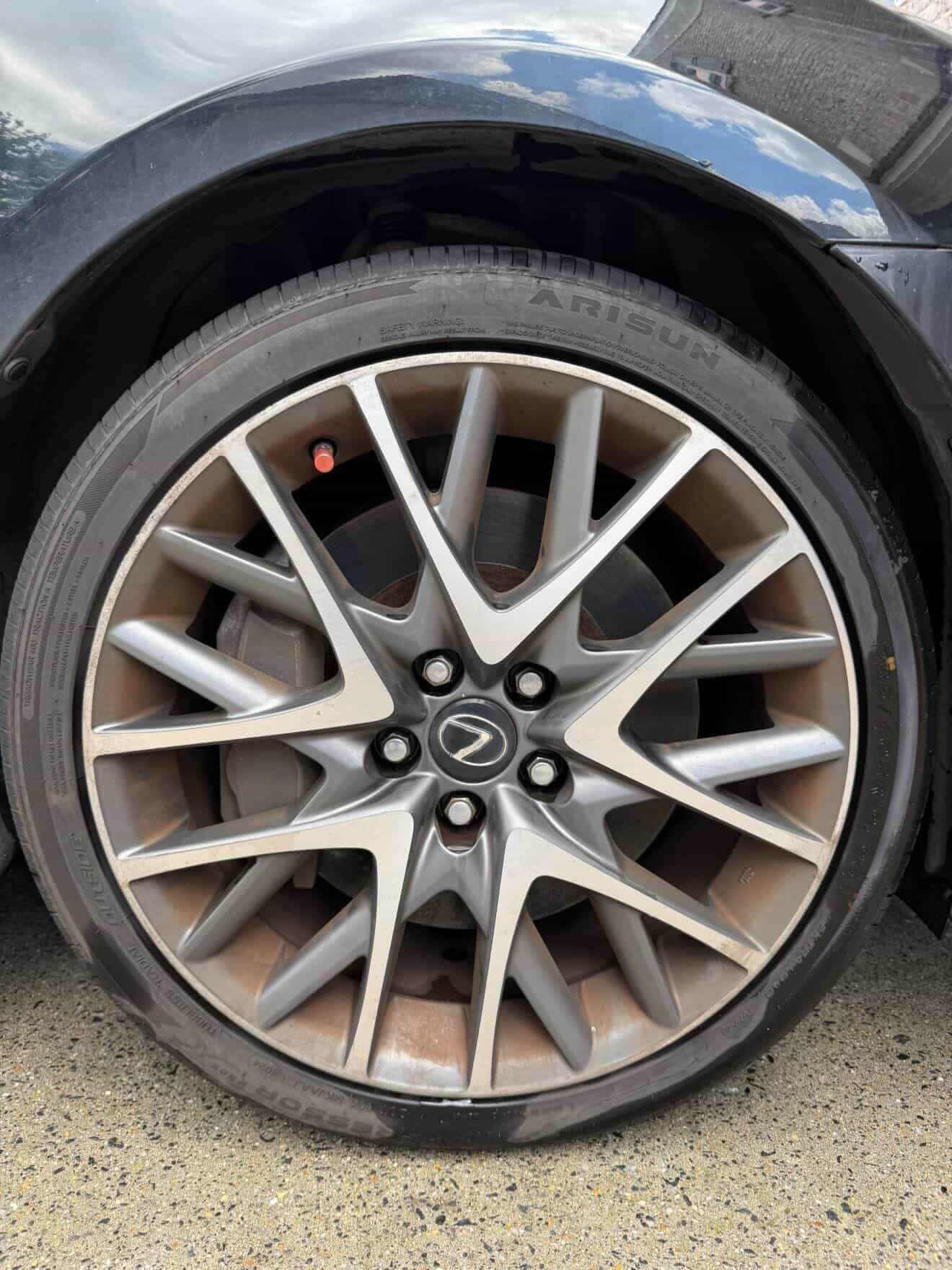 Wheel detail before