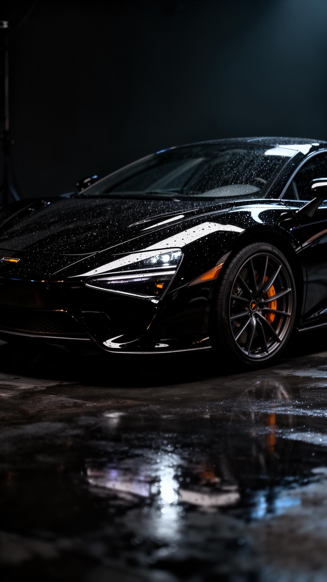 Glossy black luxury car detailed by Carba Detailing